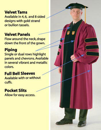 custom made doctoral regalia